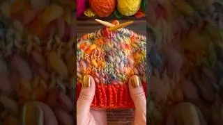 #rainbow #knitting #yarn #knithat #craft #diy #fun #viralshorts #easy #art #colorful #craft #simple
