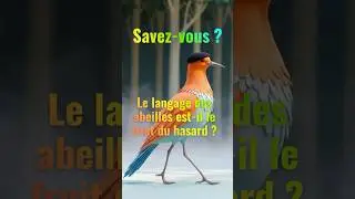 Le langage des abeilles est-il le fruit du hasard ? #shorts