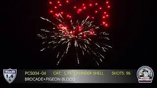 1.4G PRO FIREWORKS: PCS004-04 DOUBLE BREAK 1.75 BULK CYLINDER SHELL