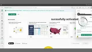 how to activate microsoft power bi free trial in 27 seconds | MS fabric | #yt #yttech #powerbi #fyp