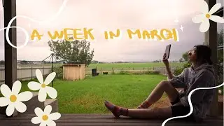 a week in the life 🌻 march edition - reading, records and banana bread