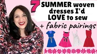 I'd sew THESE 7 WOVEN DRESSES tomorrow + PLUS gorgeous fabric pairings. Inspiration for you and me.