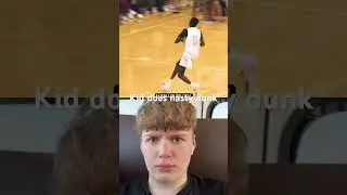 Kid does crazy dunk #shorts #basketball #dunking #nba #dunk