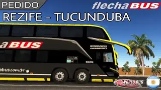 Rezife - Tucunduba (flecha bus) Marcopolo g8 1800 dd/ World bus driving simulator Argentina