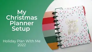 Setting Up My 2022 Holiday Planner | Novemeber & December Christmas Happy Planner