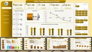 Sales Target Dashboard in Excel