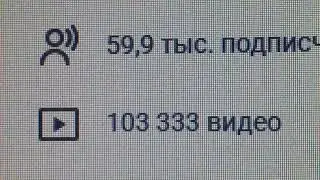 Ситуация когда опубликовано 103 333 видео скоротечна и уйдёт в прошлое, а сложилась утром 20.01.2026