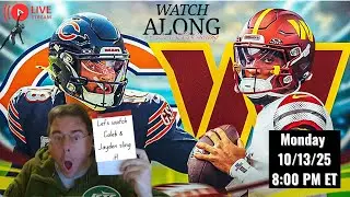 Bears @ Commanders | Monday Night Football | Live Watchalong, Reactions, QB Charting!
