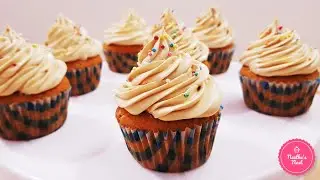 Home made Cupcakes | Soft & Fluffy Butterscotch Cupcakes | Simple Cupcake Recipe