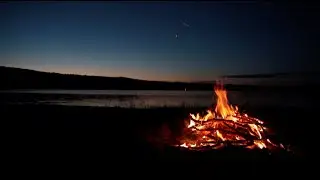 Crackling Campfire & Distant Crickets | Cozy Sounds for Sleep and Relaxation