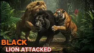 Black Lion vs Tiger & Lion | Cinematic Fight | Amazon Jungle Documentary