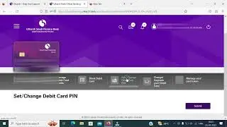 How to change ATM pin online using net banking Utkarsh Small Finance Bank| Debit card pin change