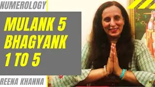 NUMEROLOGY UPAYE, LUCKY NO, COLOUR, CAREER FOR MULANK 5 - BHAGYANK 1 to 5