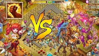 Castle clash 8 brute force Dove vs 20 fully maxed beasts, no crests, pets or artifacts.