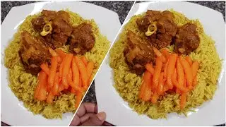 Qado Bariis iyo Hilib Ari 😋  aad u macan