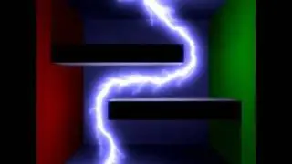 Physically Based Animation and Rendering of Lightning (2004) - Cornell Box Example