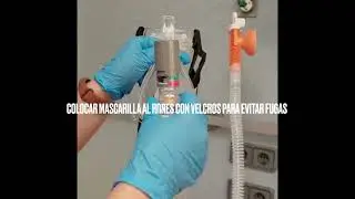 Manejo M&aacute;scara desechable CPAP Pulmodyne