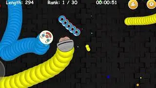 Biggest Worm Super Heroes Robocop || Slither Snake Top Epic Gameplay #98875
