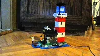 Motorised lego 5770 with white LED