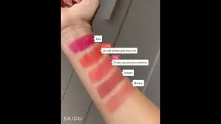 Probando TODOS los coloretes en crema de Saigu! 👀#colorete #swatches #blush