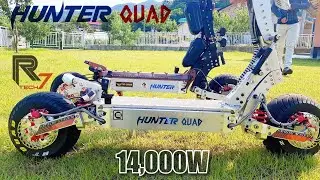 🛴High power (14kw) for ultra long-distance tour (72v 75Ah) electric hyper scooter!⚡Hunter QUAD⚡전동킥보드