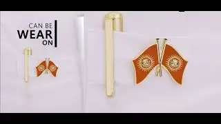 NTK Golden Shield | 18K Gold Plated Political Party Badge | Available on Amazon