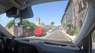 Driving in Assisi Italy