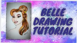 Disney princess Belle💛 drawing tutorial | Inside Art