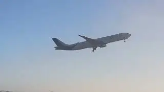 Kuwait Airlines A330 Takeoff From Manchester Airport 10/01/2025