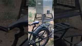 Quietkat 1000 watt Apex single wheel cargo trailer delivering Antler Max to the All Seasons Feeder !