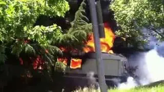 Burning VW Van 6-8-2013