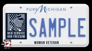 New Michigan license plate honors female veterans