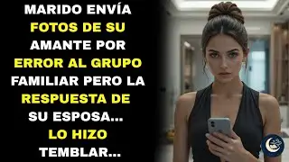 Marido envía fotos de su amante al grupo familiar por error… la respuesta de su esposa lo destruye