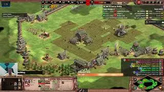 AOE2DE | 4v4 Arabia | Vikings Aggression &rarr; Champion Army vs 100 Poles Knights