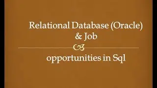 Why Oracle is a Relational Database? 🤔 | SQL Career & Job Opportunities 🚀