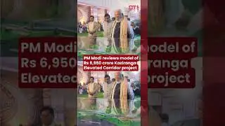 PM Modi reviews model of Rs 6,950 crore Kaziranga Elevated Corridor project in Assam