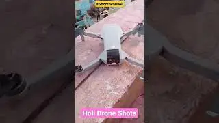 Holi Drone Shots | Holi colour smoke | Holi balloons #ShortsParHoli challenge #holi #shorts #drone