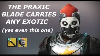 The Praxic Blade works with One Eyed Mask, even if the One Eyed Mask doesn't work.