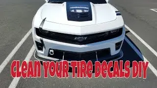 HOW TO CLEAN YOUR TIRE DECAL DIY!