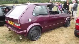 FOUR VERY SMART MK1 GOLF GTI'S AT FUELED SOCIETY AT HAREWOOD