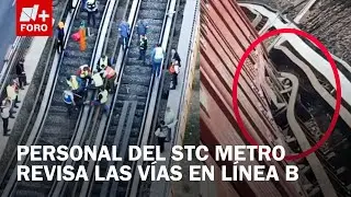 Metro CDMX: Línea B sigue detenida; Imágenes aéreas revelan el caos - Las Noticias