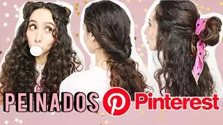 PEINADOS ESTÉTICOS para CABELLO RIZADO/Ondulado ✨ (Fáciles y Bonitos)”
