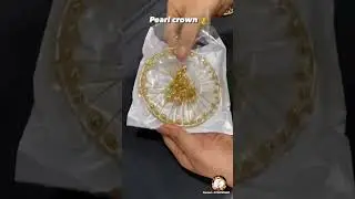 Pearl Crown | Cake Toppers | Cake-making material at wholesale rate.