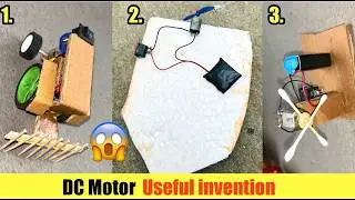 Top 3 Simple DC Motor Life Hacks| Awesome invention ideas |DC Motor Invention