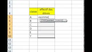 Microsoft  excel comment faire le total des  plusieurs feuilles de  la même cellule