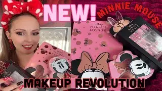 *NEW* MAKEUP REVOLUTION MINNIE MOUSE GRWM + SWATCHES + REVIEW