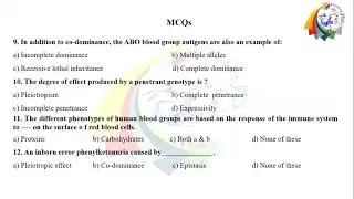 Pattern of Inheritance|Principles of Animal life-II|ZOL-302|For BS/MSc classes|PPSC and other exams