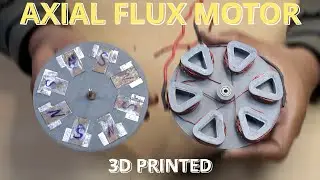 This Flat Motor Produces Insane Torque! ⚡| Axial Flux Motor