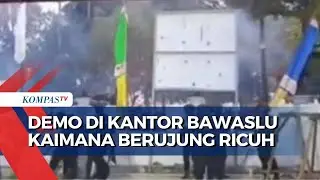 Unjuk Rasa di Kantor Bawaslu Kaimana Berujung Ricuh, Polisi Tembakkan Gas Air Mata