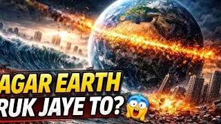Agar Earth ruk jaye to kya hoga? | Dharti ke rukne ka sach #sciencefacts #factsinhindi #factfizz